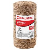 Шпагат льняной банковский, диаметр 1,5 мм, длина 400 м, линейная плотность 1250 текс, BRAUBERG, 600115 Шпагат льняной банковский, диаметр 1,5 мм, длина 400 м, линейная плотность 1250 текс, BRAUBERG, 600115