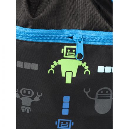 Мешок для обуви №1School Robot паттерн, 360х470 мм, карман, МО-26-2