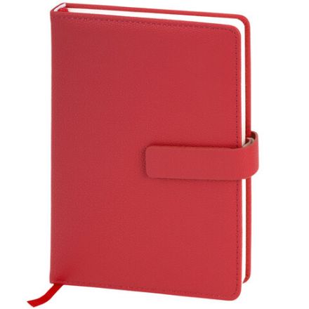 Ежедневник в подарочном наборе 5 в 1, А5, 145x212 мм, BRAUBERG "President", под кожу, 160 листов, красный, 116851