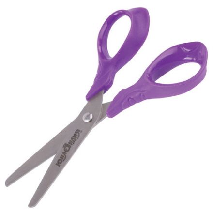 Ножницы ЮНЛАНДИЯ "КОТИК МЯУ", 130 мм, картонная упаковка с подвесом, ассорти, 236978