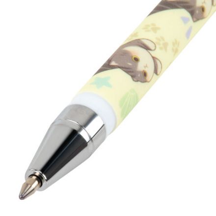 Ручка шариковая с принтом BRAUBERG "МИЛЫЕ КОТЫ", СИНЯЯ, SOFT TOUCH покрытие, узел 0,7 мм, линия письма 0,35 мм, 144478