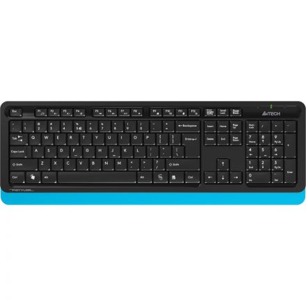 Набор клавиатура+мышь A4Tech Fstyler FG1010 кл:черн/син м:черн/син USB WLS