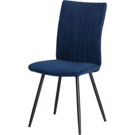 Стул Комус Мебель Fresno велюр, 50х55х93, Blue, (синий)