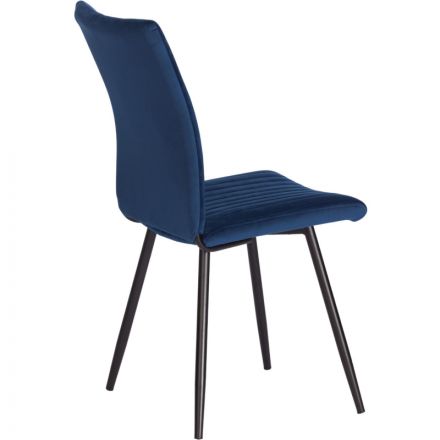 Стул Комус Мебель Fresno велюр, 50х55х93, Blue, (синий)