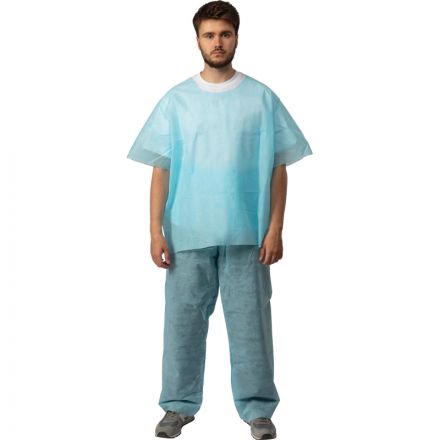 Костюм мед. хирургич.н/с (рубаш.,брюки), спанбонд р.56-58 пл.42 Гекса Костюм мед. хирургич.н/с (рубаш.,брюки), спанбонд р.56-58 пл.42 Гекса