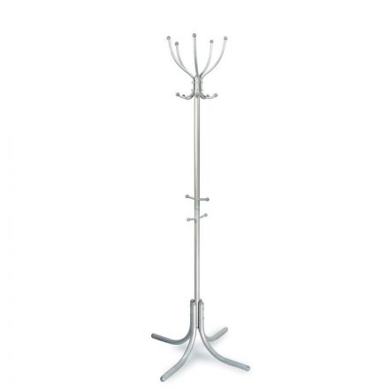 Вешалка ME_напольная М-10 металлик 5 крючков