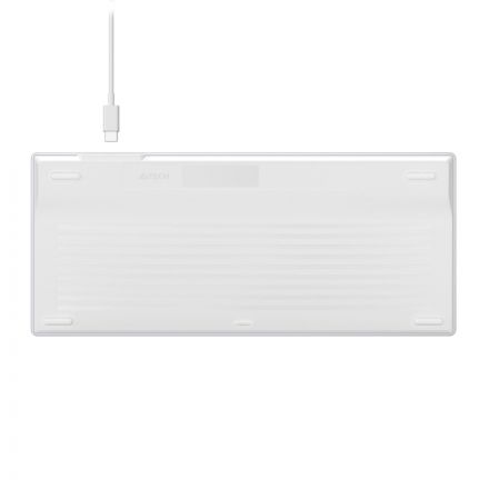 Клавиатура A4Tech Fstyler FX61 белый USB slim LED (FX61 WHITE)