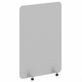 R-line Перегородка на металлических опорах, на роликах DP.R-120-180 Серый/Серый металл 1200*18*1800