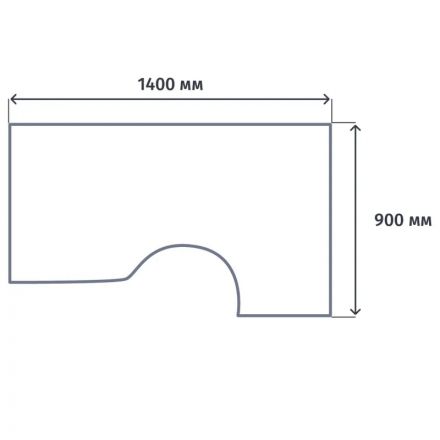 Стол эргономичный ST_Комфорт Правый дуб шамони светлый К.122 ДШ