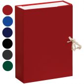 Короб архивный с завязками OfficeSpace разборный, БВ, 80мм, ассорти, клапан картон, до 700л