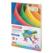 Бумага цветная BRAUBERG, А4, 80 г/м2, 100 л. (5 цветов х 20 листов), медиум, для офисной техники, 112462
