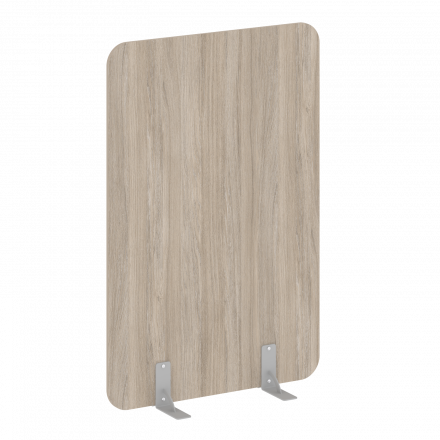 R-line Перегородки на металлических опорах на фетровых подпятниках DP.F-100-150 Дуб аттик/Серый металл 1000*18*1500