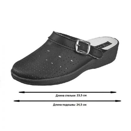 Сабо Яна/Лера жен.нат.кожа цв.черный(р.39) (51-03/69580105) Сабо Яна/Лера жен.нат.кожа цв.черный(р.39) (51-03/69580105)