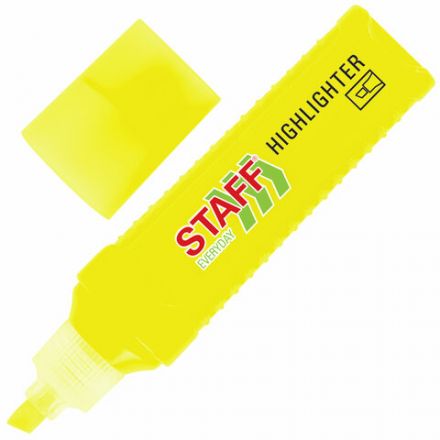 Набор текстовыделителей 12 ЦВЕТОВ, STAFF EVERYDAY HL-707, 6 неоновых цветов + 6 пастельных цветов, линия 1-5 мм, скошен. наконечник, 152552