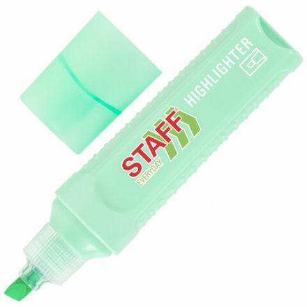 Набор текстовыделителей 12 ЦВЕТОВ, STAFF EVERYDAY HL-707, 6 неоновых цветов + 6 пастельных цветов, линия 1-5 мм, скошен. наконечник, 152552