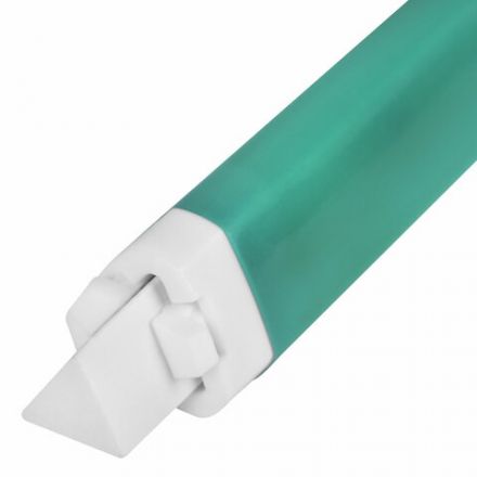 Ластик выдвижной + 2 сменных ластика BRAUBERG "TRIOS", 124х12х12 мм, бирюзовый корпус, 272693