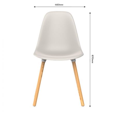 Стул CT_ BRAVA PP1002BEL светло-бежевый