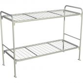 Кровать 2-ярусная Сезонная серая (800x1900 мм)