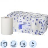 Полотенца бумажные для диспенсеров Luscan Professional 2-слойные 6 рулонов по 143 метра