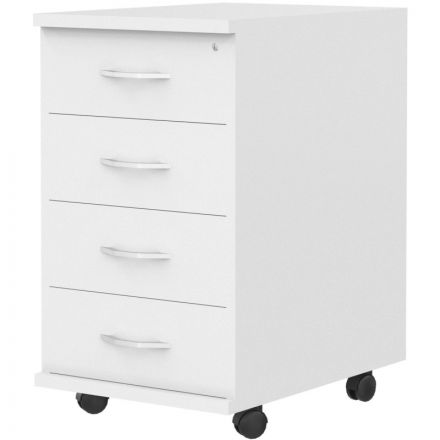 Тумба SL Imago подкатная 4 ящика ТМ-4А белый (крем)