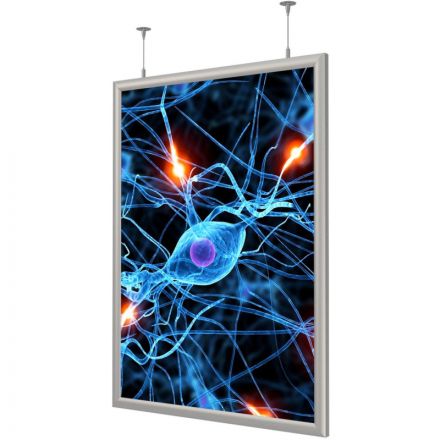 Панель световая  Frame LED 1стор тросы А3+(327х450)раз.пл.297х420 дерев.к