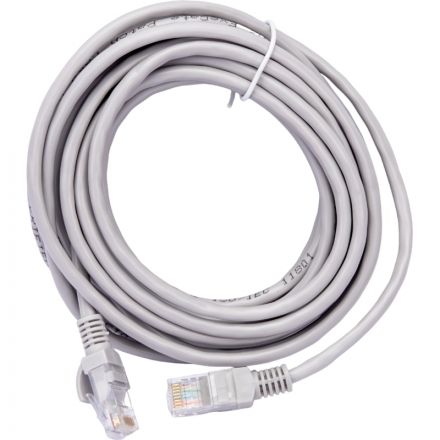 Патч-корд ExeGate (EX241491RUS) UTP-RJ45-RJ45-5e-15M-GY, UTP, 15м, серый OZ