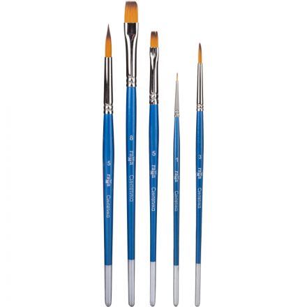 Набор кистей Гамма Синтетика 5 шт кр№ 1,3,5 пл № 5,8, 280618.09.06