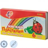 Пластилин классический Луч Кроха 6 цветов 99 г со стеком