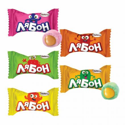 Конфеты жевательные АККОНД "ЛяБон" фруктово-ягодный микс, 1000 г