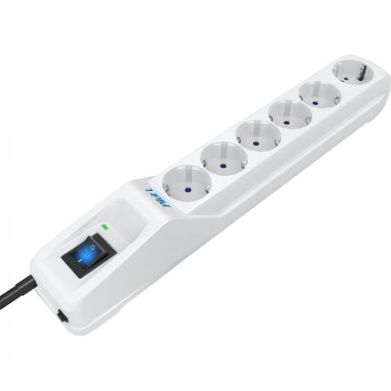 Сетевой фильтр PILOT L (GP) (6/3м/10А/800Дж/белый)