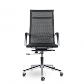 Кресло СН-300 Кайман В soft хром Ср СК11 (черный)