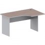 Стол Easy St правый (008,235) темный дуб/серый (560/030) Ш1400
