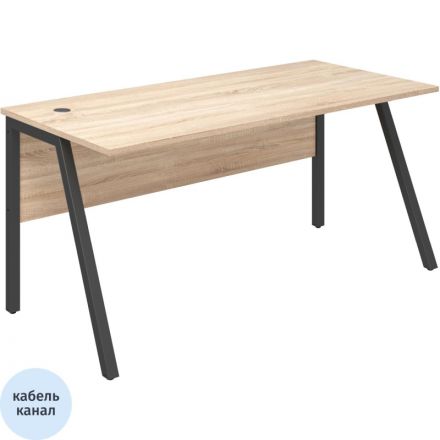 Стол письменный IN Рондо м/к S2349 1580х750х750 дуб альпийский/антрацит