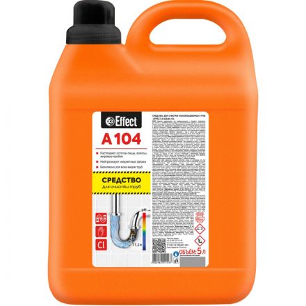 Средство для очистки канализационных труб Effect Alfa 104 5 л