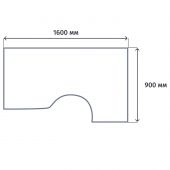 Стол эргономичный ST_Комфорт Правый орех французский К.123 ОФ Стол эргономичный ST_Комфорт Правый орех французский К.123 ОФ