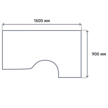 Стол эргономичный ST_Комфорт Правый орех французский К.123 ОФ