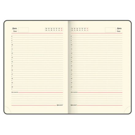 Ежедневник недатированный А5 (138х213 мм) BRAUBERG "Stylish", кожзам, гибкий, 160 л., темно-синий, 126223 Ежедневник недатированный А5 (138х213 мм) BRAUBERG "Stylish", кожзам, гибкий, 160 л., темно-синий, 126223