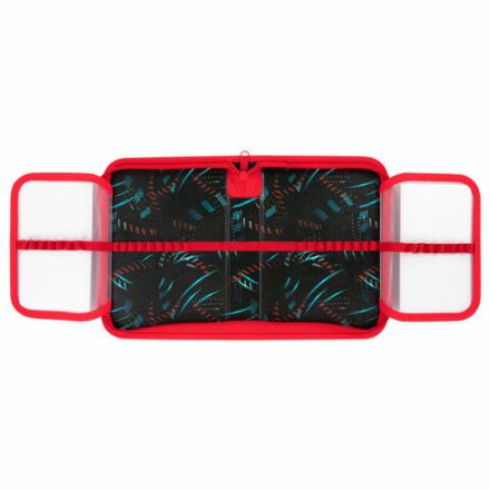 Пенал ПИФАГОР, 1 отделение, 2 откидные планки, полиэстер, 20х14 см, "Boxing", 272289