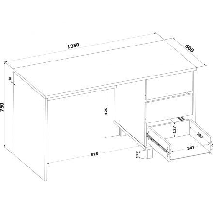 Стол Компьютерный Сокол_СПМ-210 Белый