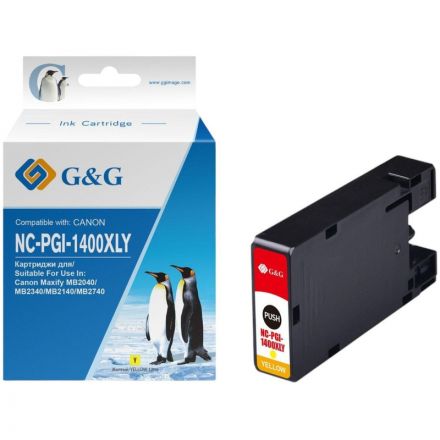 Картридж струйный G&G PGI-1400XL Y жел. для Canon MB2050/MB2350/MB2040