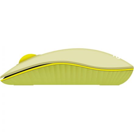 Мышь компьютерная Acer OMR205  оптич./1200dpi/беспроводн/USB/зеленый/желтый