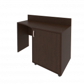 Light Стол (узкий) с тумбой и бортиком С-СТУ-120 (R) Венге 1200*550/400*750 Light Стол (узкий) с тумбой и бортиком С-СТУ-120 (R) Венге 1200*550/400*750