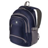 Рюкзак BRAUBERG HIGH SCHOOL универсальный, 3 отделения, "Райдер", синий, 46х31х18 см, 225523