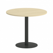 Home Office Стол круглый VR.SP-5-90.1 Клён/Антрацит металл 900*900*750 Home Office Стол круглый VR.SP-5-90.1 Клён/Антрацит металл 900*900*750