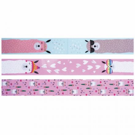 Закладки для книг с магнитом "ЛАМЫ", набор 6 шт., блестки, 25x196 мм, ЮНЛАНДИЯ, 111642 Закладки для книг с магнитом "ЛАМЫ", набор 6 шт., блестки, 25x196 мм, ЮНЛАНДИЯ, 111642