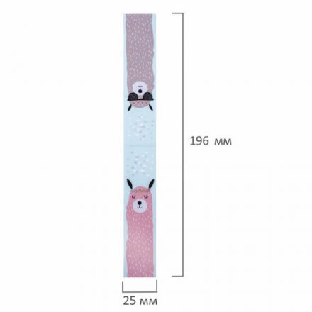 Закладки для книг с магнитом "ЛАМЫ", набор 6 шт., блестки, 25x196 мм, ЮНЛАНДИЯ, 111642 Закладки для книг с магнитом "ЛАМЫ", набор 6 шт., блестки, 25x196 мм, ЮНЛАНДИЯ, 111642