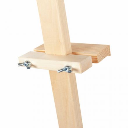 Мольберт напольный из липы "Лира", 67х162х48 см, высота холста до 100 см, BRAUBERG ART DEBUT, 192337