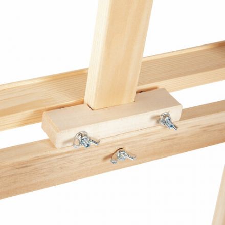 Мольберт напольный из липы "Лира", 67х162х48 см, высота холста до 100 см, BRAUBERG ART DEBUT, 192337