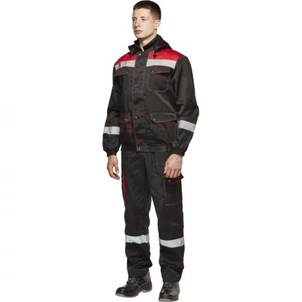 Костюм рабочий летний муж.Антей СОП черн/красн(КПК) 52-54 (104-108)/182-188 Костюм рабочий летний муж.Антей СОП черн/красн(КПК) 52-54 (104-108)/182-188