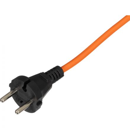 Удлинитель Topfort ПВС 2х2,5кв.мм, 30м на пласт.катушке, 4 роз. б/з, IP44